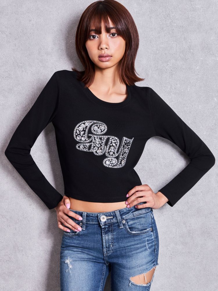GYDA GY bijou long sieeve トップス