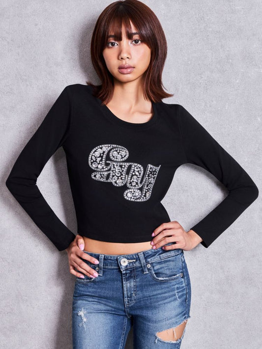 GYDA GY bijou long sieeve トップス