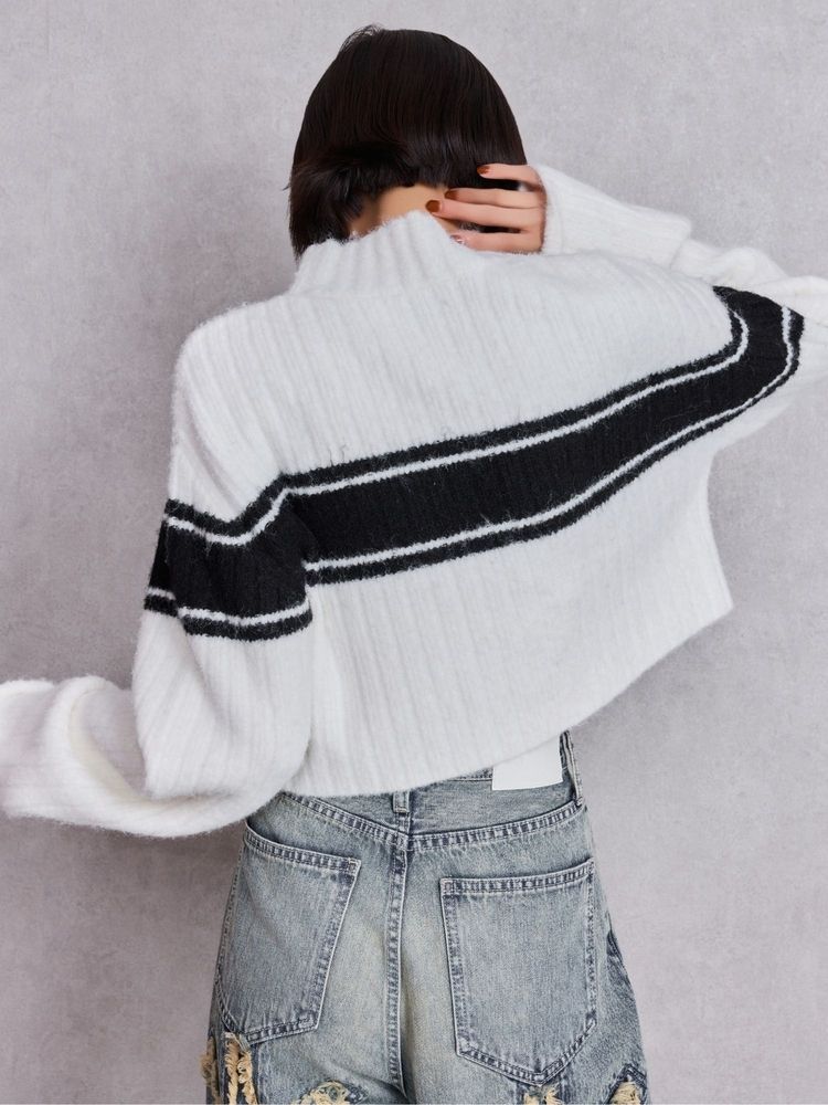 GYDA Symmetry GYDA リブニットトップス