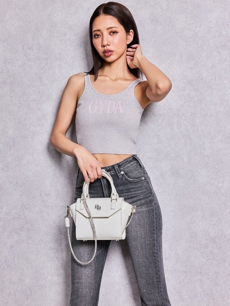 GYDA GG エナメルクロコ mini BAG