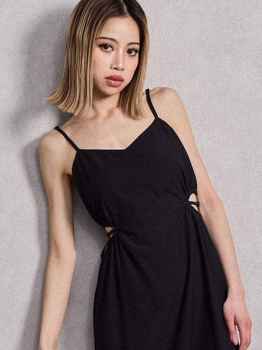 GYDA SIDE OPEN BACK RIBBON LONGワンピース
