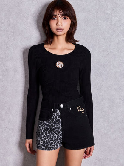GYDA GG bijou MOLD long sleeveニットトップス