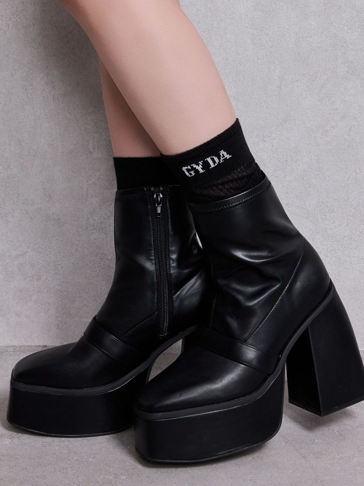 GYDA GD bijou 2WAY チャンキーショートブーツ