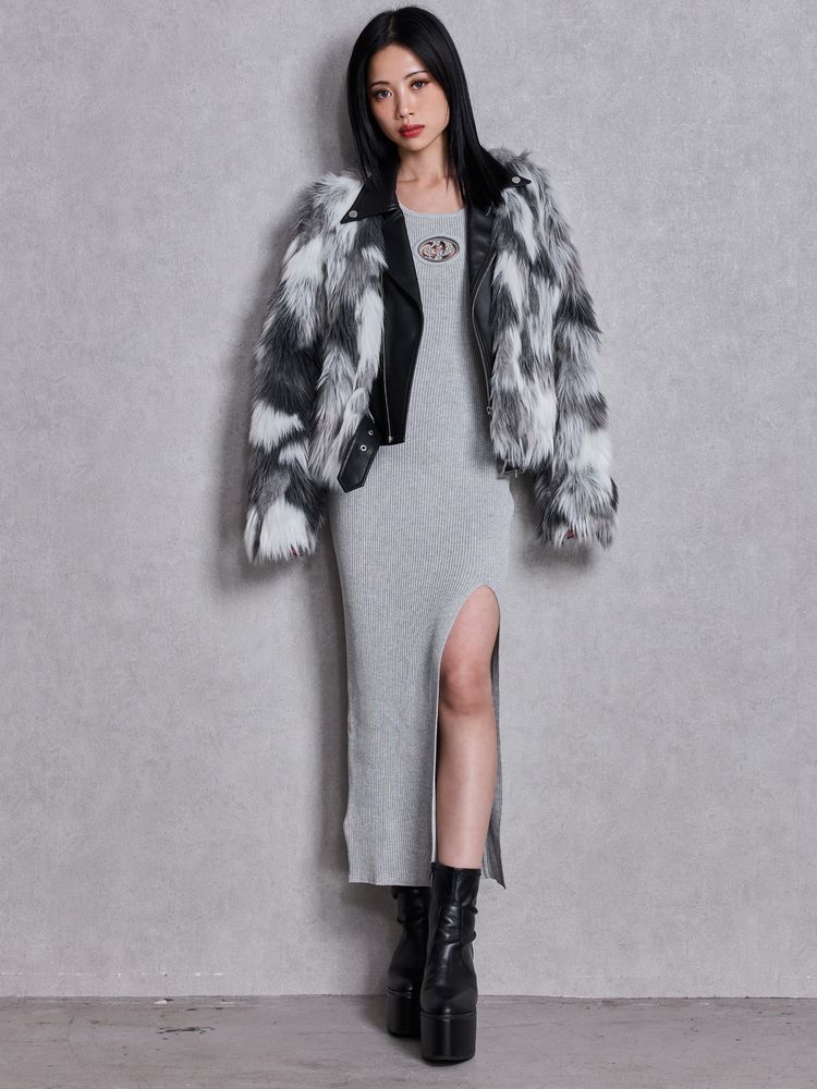 GYDA GD bijou MOLD LONG ニットワンピース