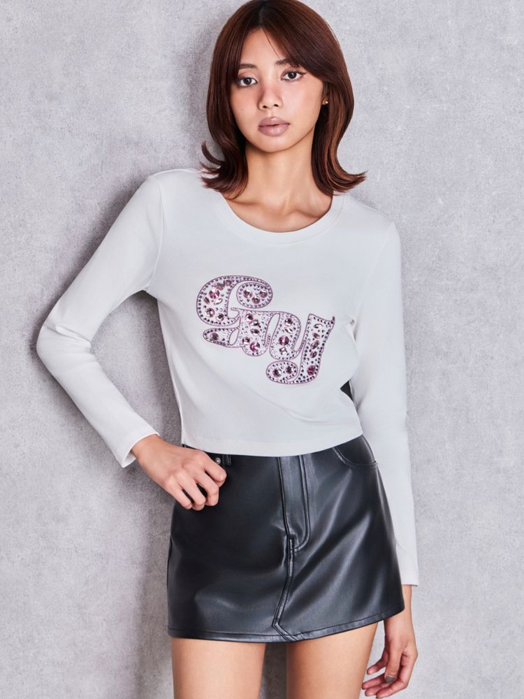 GYDA GY bijou long sieeve トップス