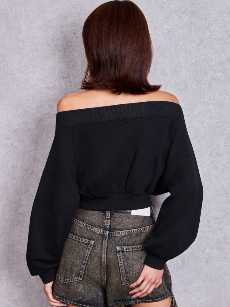 GYDA Symmetry GYDA shortラメスウェットトップス
