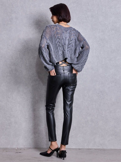 GYDA 2WAY メッシュブリーチニットトップス