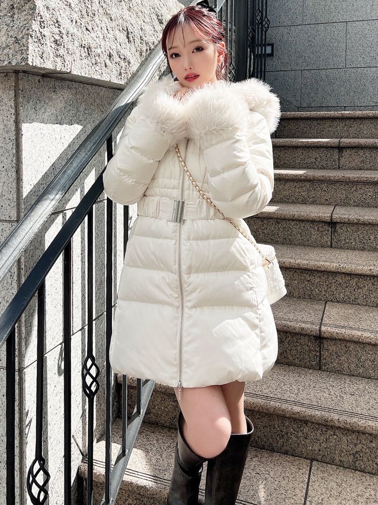 RESEXXY フード付ダウンコート