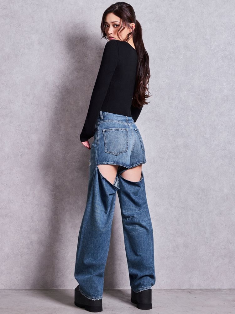 GYDA Symmetry GYDA プレート long sleeve ニットトップス