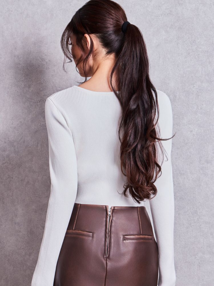 GYDA Symmetry GYDA プレート long sleeve ニットトップス