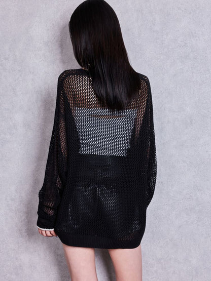 GYDA Symmetry GYDA MESHニットカーディガン