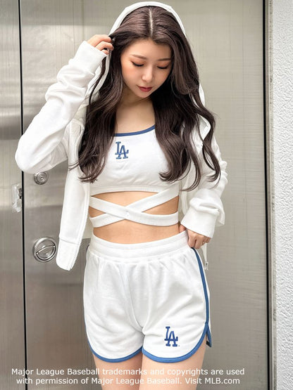 GYDA［MLB］BACK LOGOスウェットショートパンツ