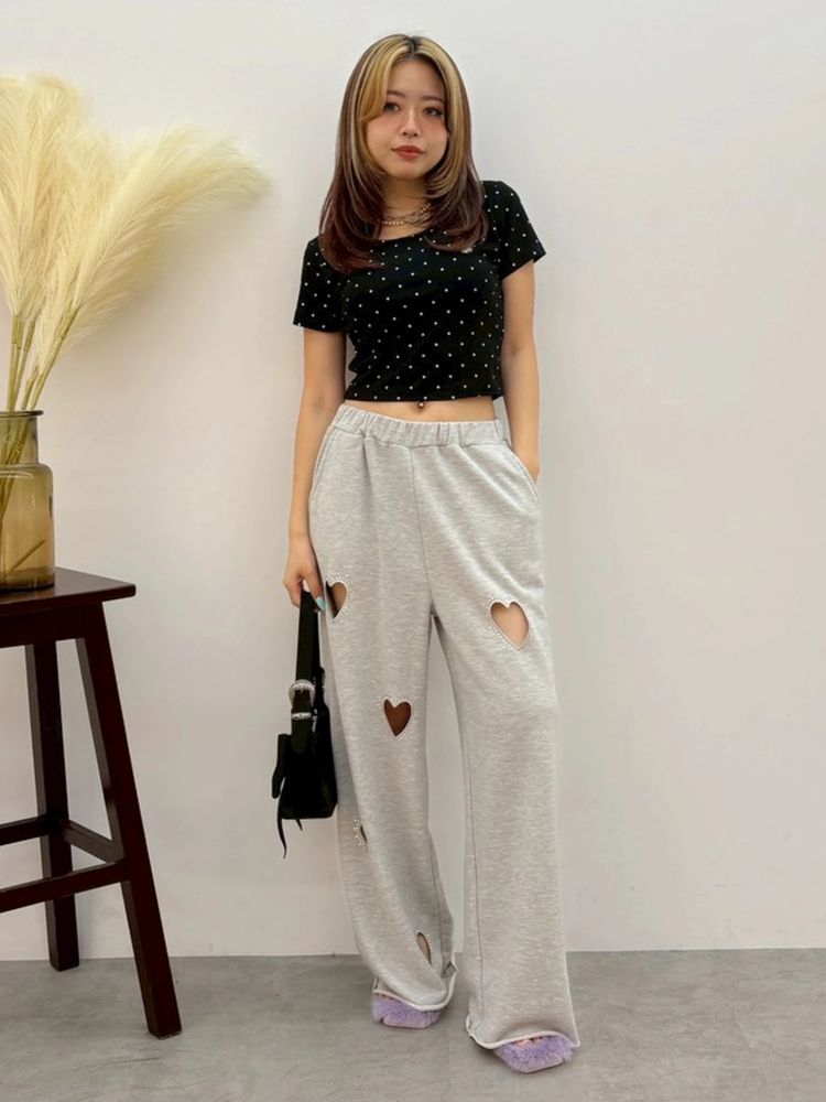 EVRIS ドットSUNNYショートTシャツ