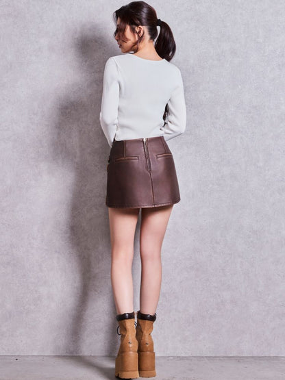 GYDA Symmetry GYDA プレート long sleeve ニットトップス