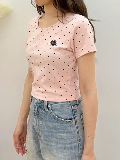 EVRIS ドットSUNNYショートTシャツ
