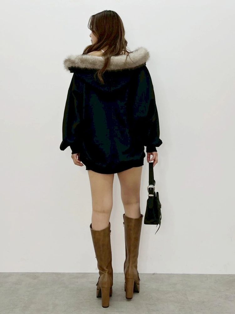 EVRIS オーバーサイズZIP UP フーディー
