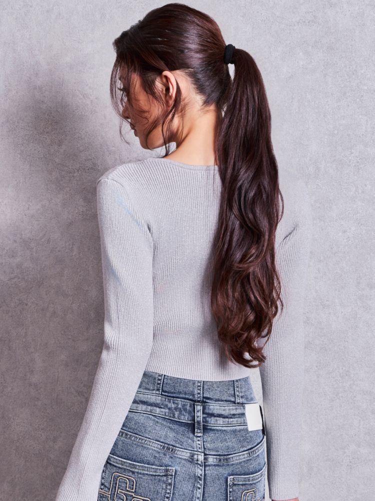 GYDA Symmetry GYDA プレート long sleeve ニットトップス