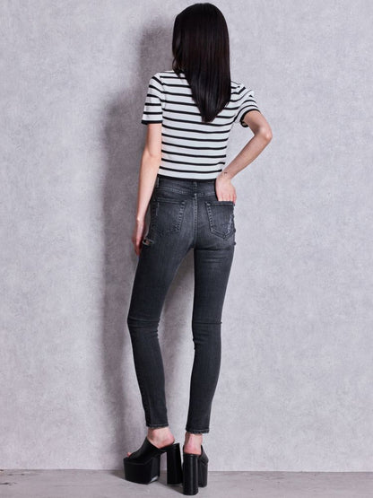 GYDA Symmetry GYDA プレートハーフスリーブニットTOPS