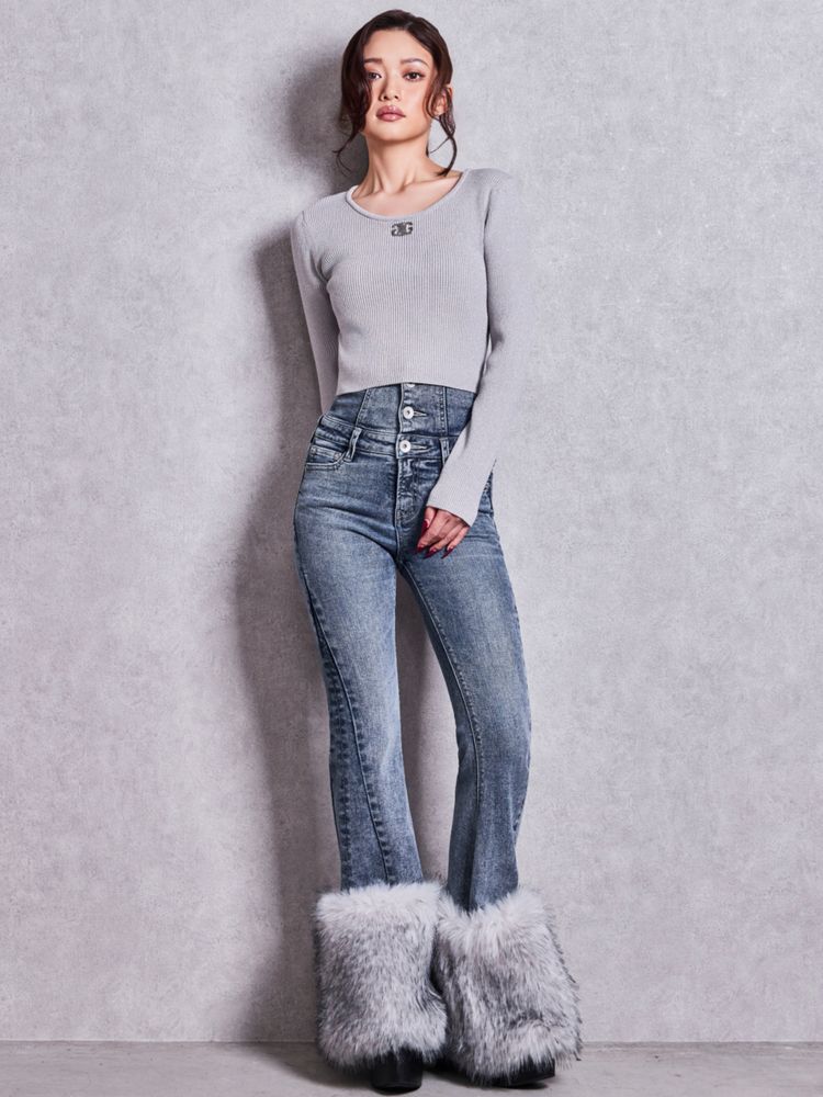 GYDA Symmetry GYDA プレート long sleeve ニットトップス