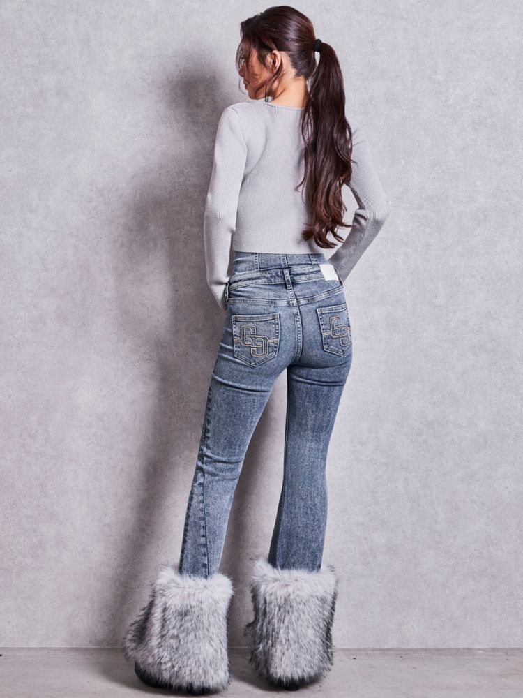 GYDA Symmetry GYDA プレート long sleeve ニットトップス