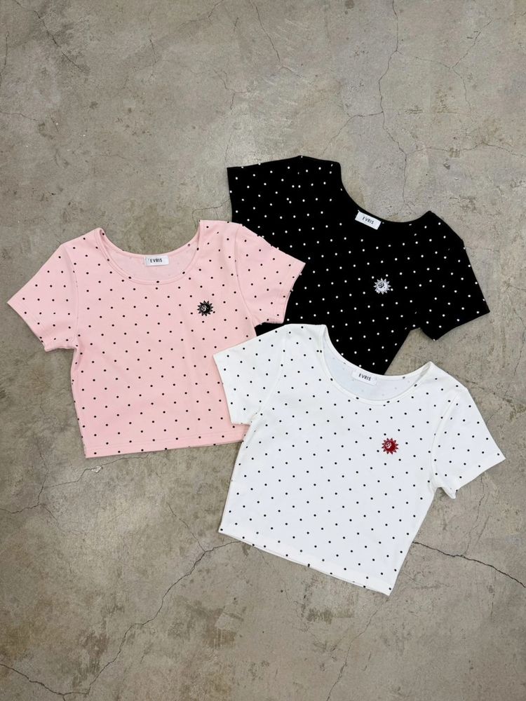EVRIS ドットSUNNYショートTシャツ