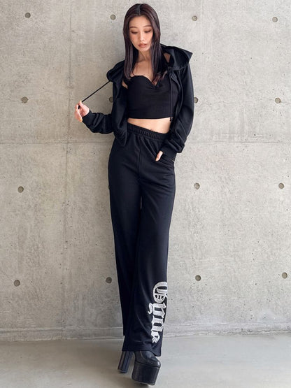 GYDA ラメフレアパンツ