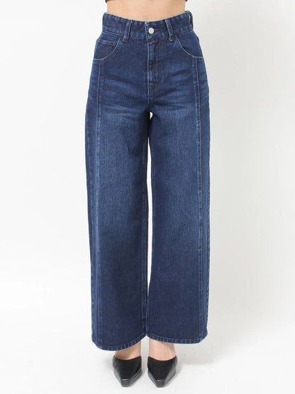 RESEXXY セミワイドストレートデニムパンツ
