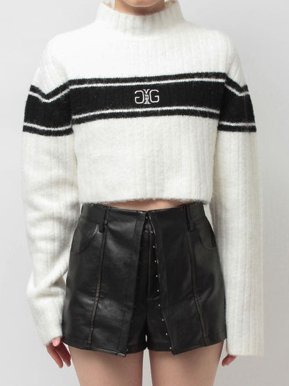 GYDA Symmetry GYDA リブニットトップス