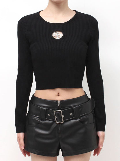 GYDA GG bijou MOLD long sleeveニットトップス
