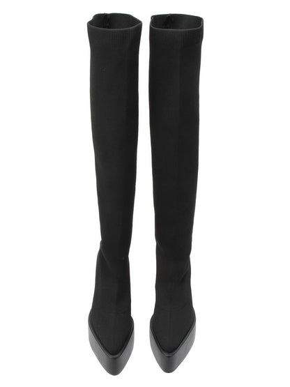 GYDA チャンキーソール KNEEニットブーツ