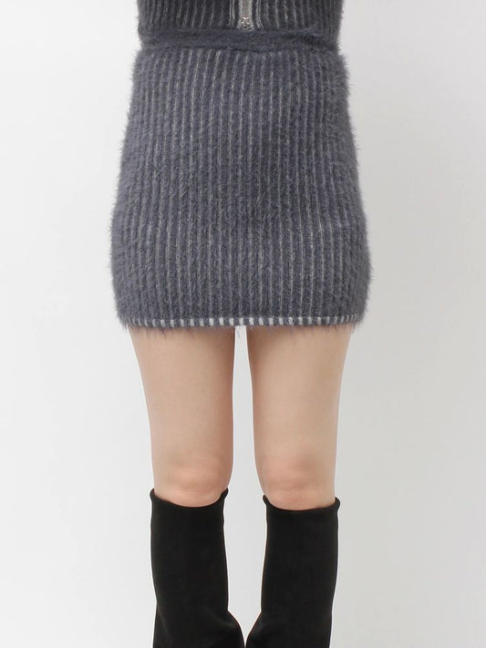 EMODA シャギープレーティングポケットスカート