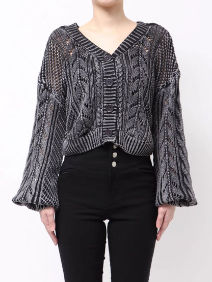 GYDA 2WAY メッシュブリーチニットトップス