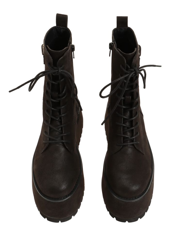 MURUA プラットフォームレースアップブーツ