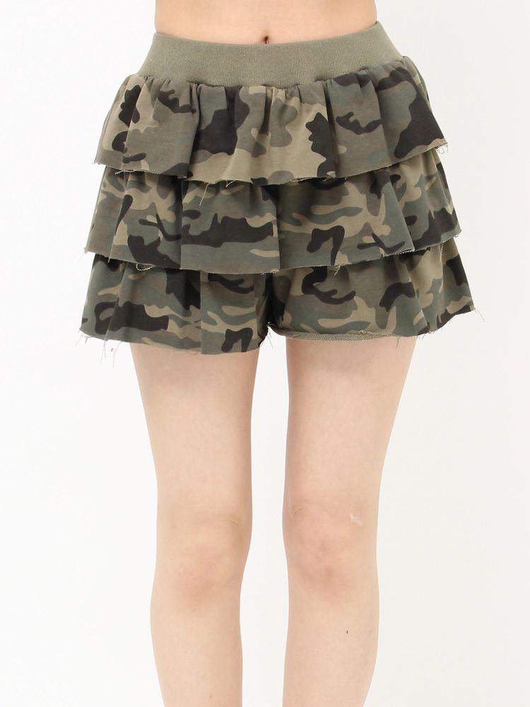 EVRIS スウェットフリルショートパンツ