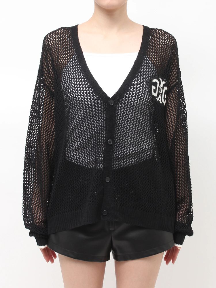 GYDA Symmetry GYDA MESHニットカーディガン