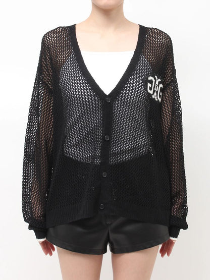 GYDA Symmetry GYDA MESHニットカーディガン