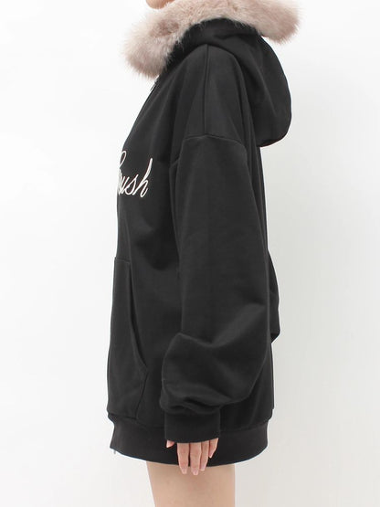 EVRIS オーバーサイズZIP UP フーディー