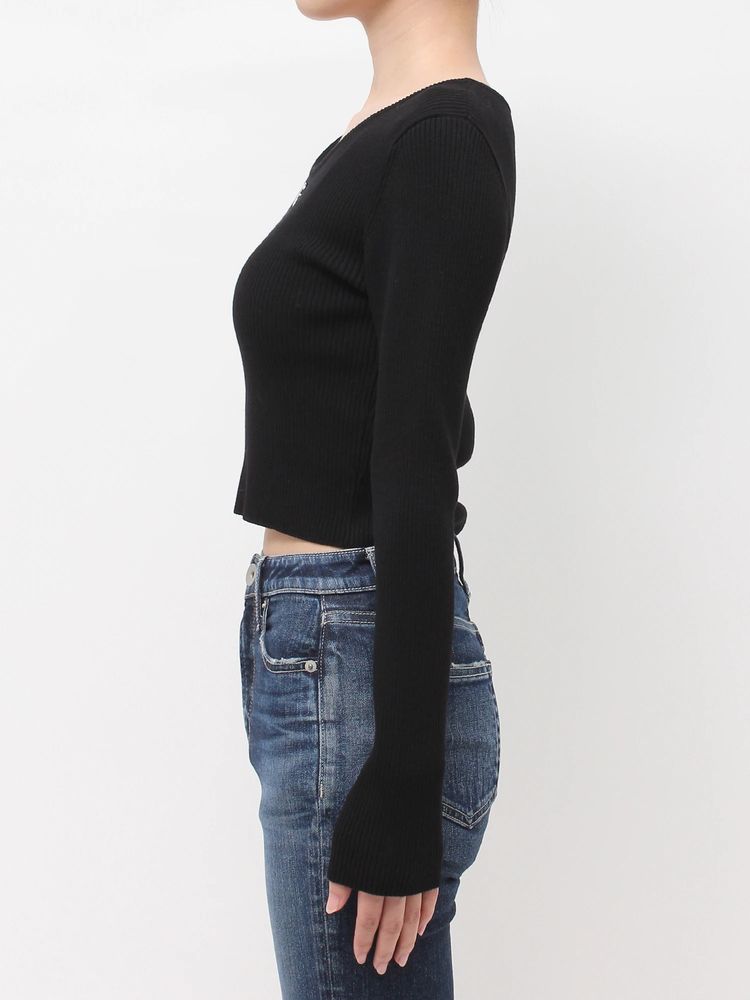 GYDA Symmetry GYDA プレート long sleeve ニットトップス