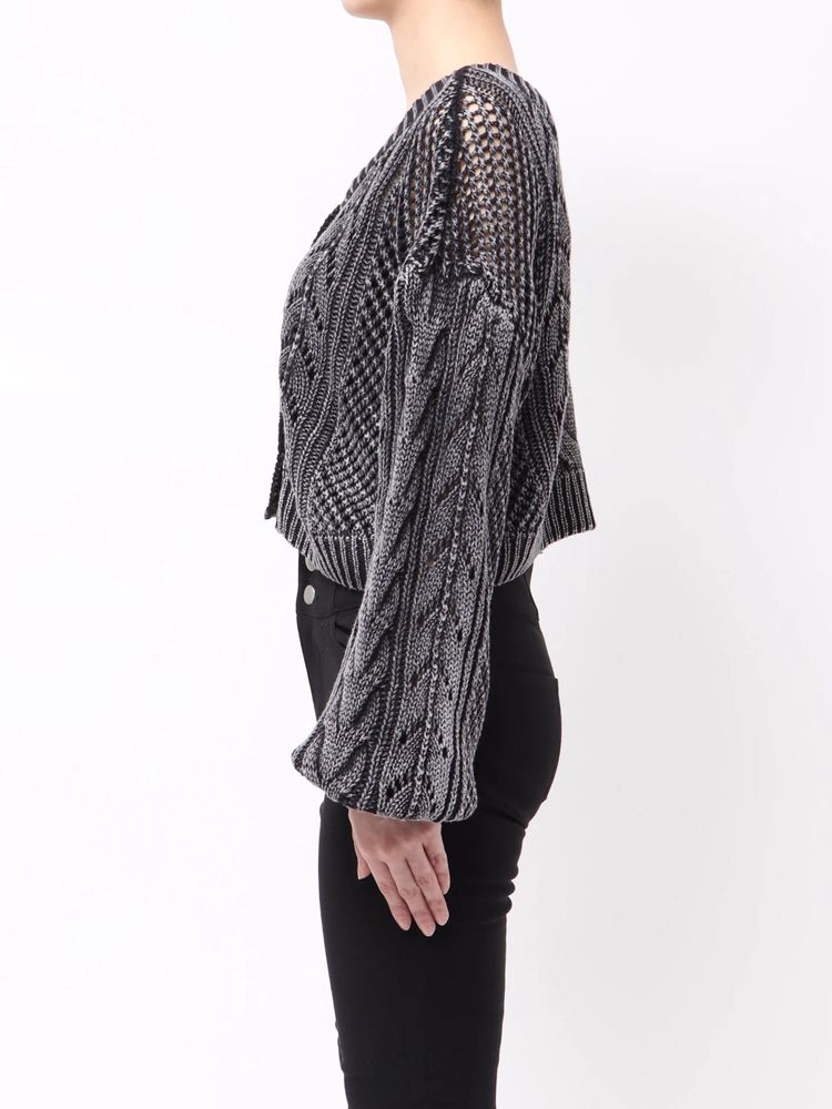 GYDA 2WAY メッシュブリーチニットトップス