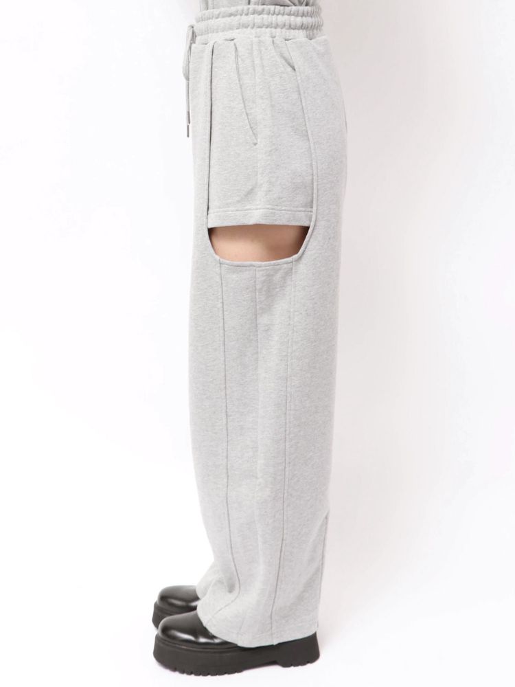 MURUA サイドカットストレートスウェットパンツ