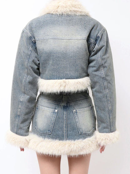 EMODA FAUXファードッキングショートジャケット