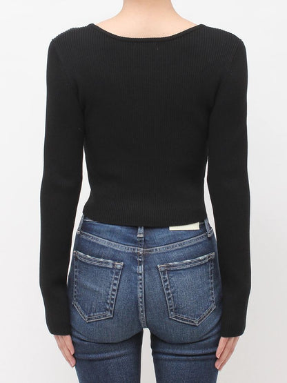 GYDA Symmetry GYDA プレート long sleeve ニットトップス
