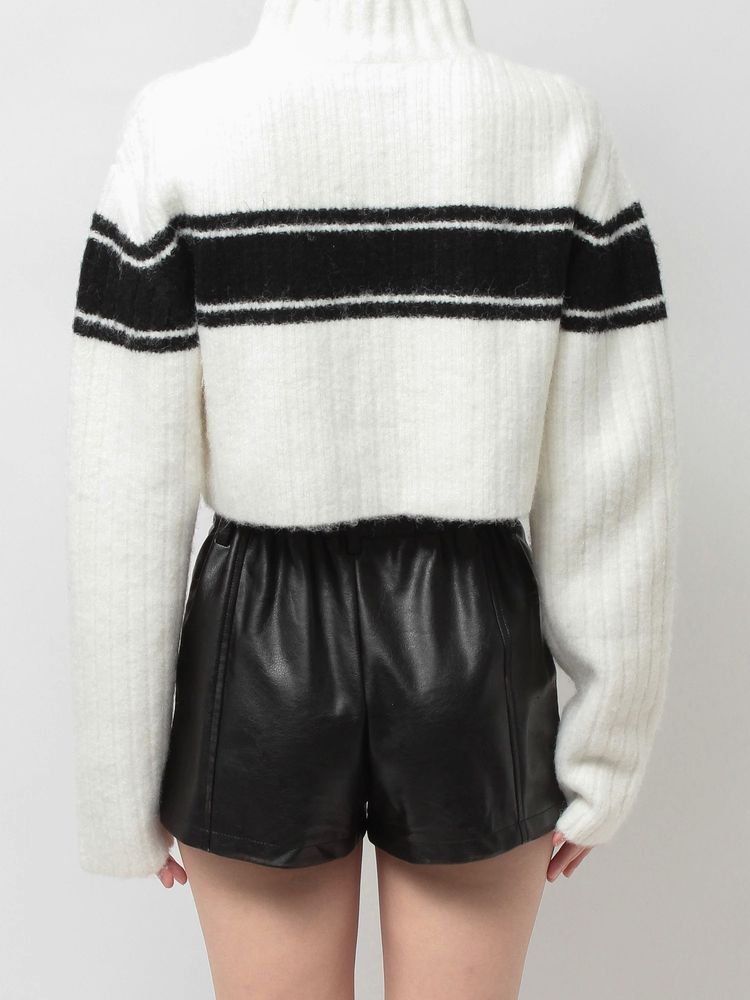 GYDA Symmetry GYDA リブニットトップス