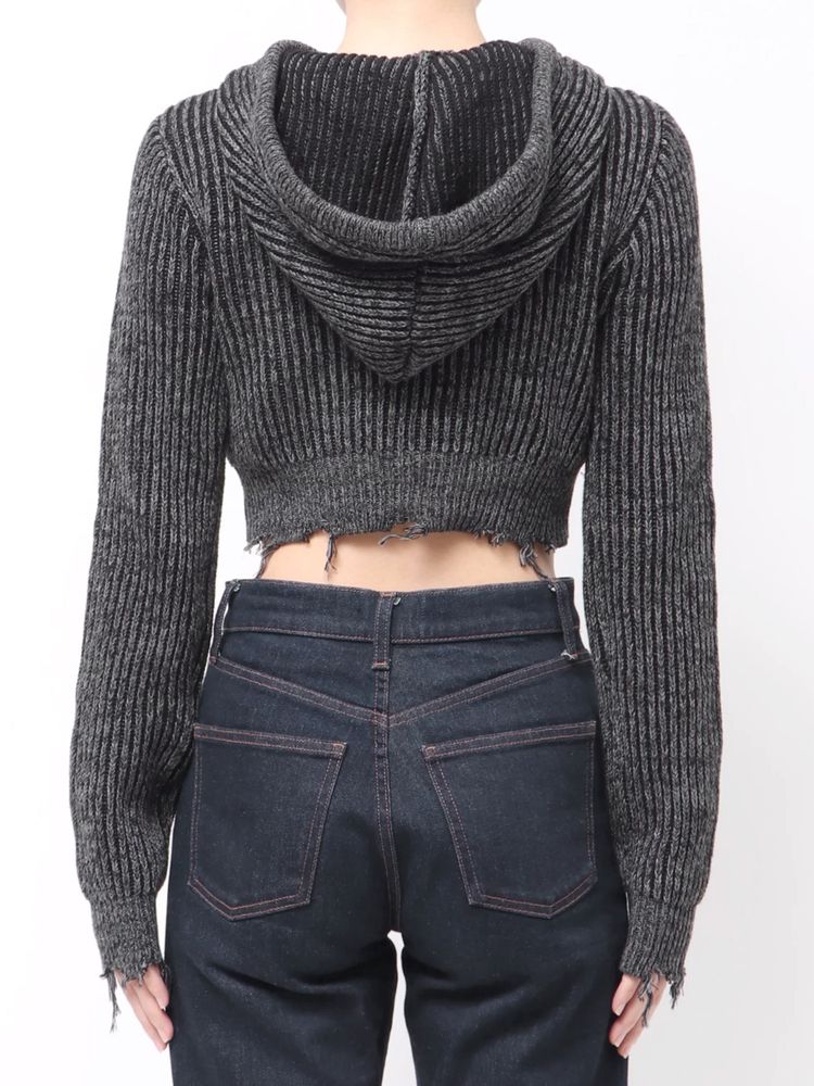 EMODA ダメージニットフーディ