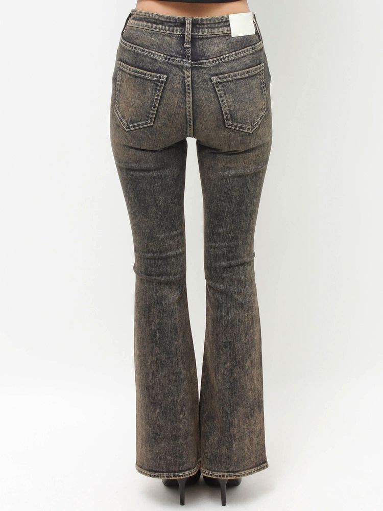 GYDA ハイウエストbijou フレアデニムパンツ