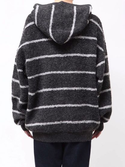 EVRIS オーバーサイズフードニットトップス