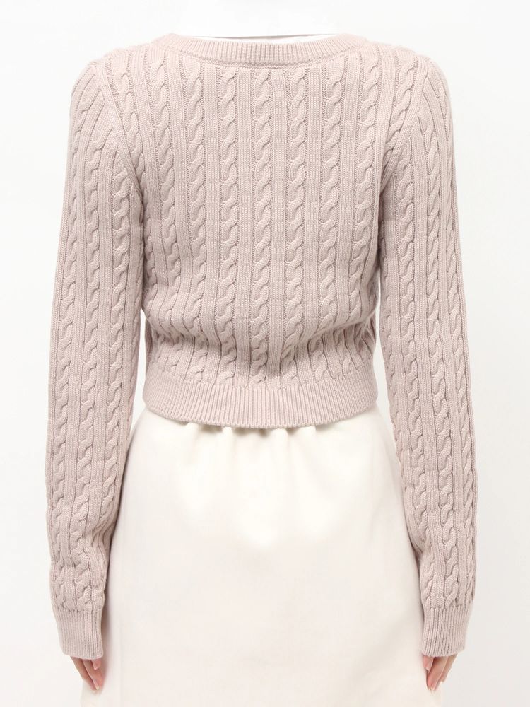 RESEXXY シャツドッキングケーブルニットトップス