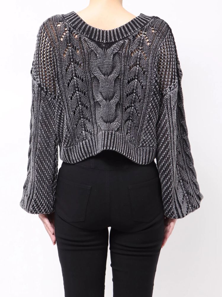 GYDA 2WAY メッシュブリーチニットトップス