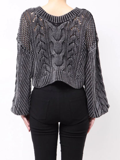 GYDA 2WAY メッシュブリーチニットトップス