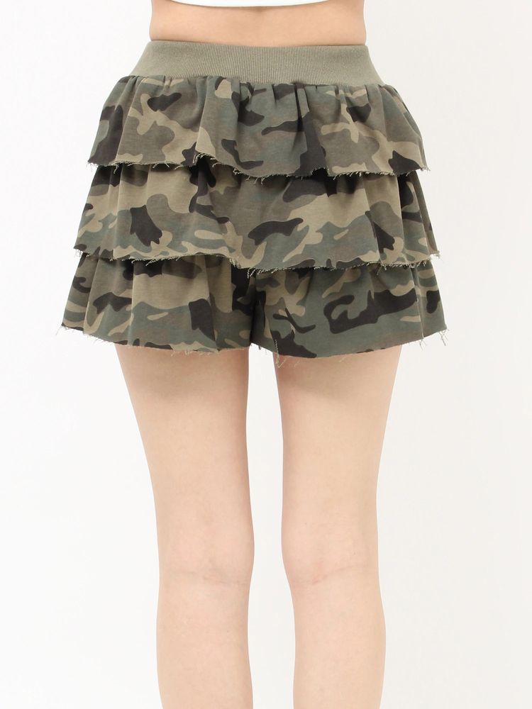 EVRIS スウェットフリルショートパンツ